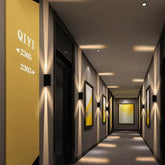 Silver Aluminum COB Outdoor Light - 6W IP65 Waterproof Up & Down Wall Sconce - Himpall